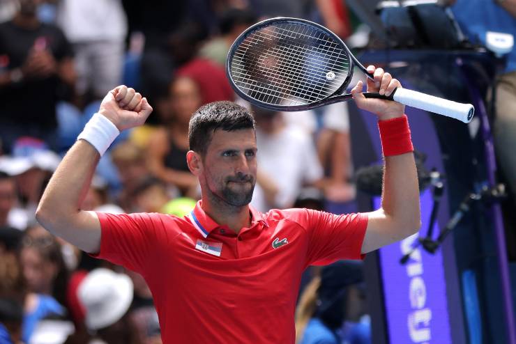 Djokovic infortunio polso United Cup