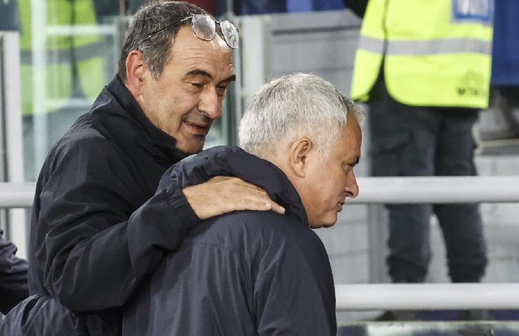 José Mourinho e Maurizio Sarri