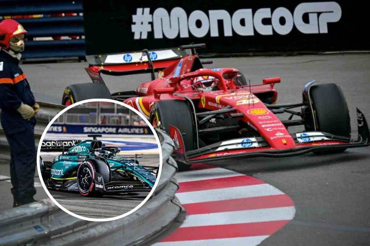 La Ferrari di Leclerc a Montecarlo