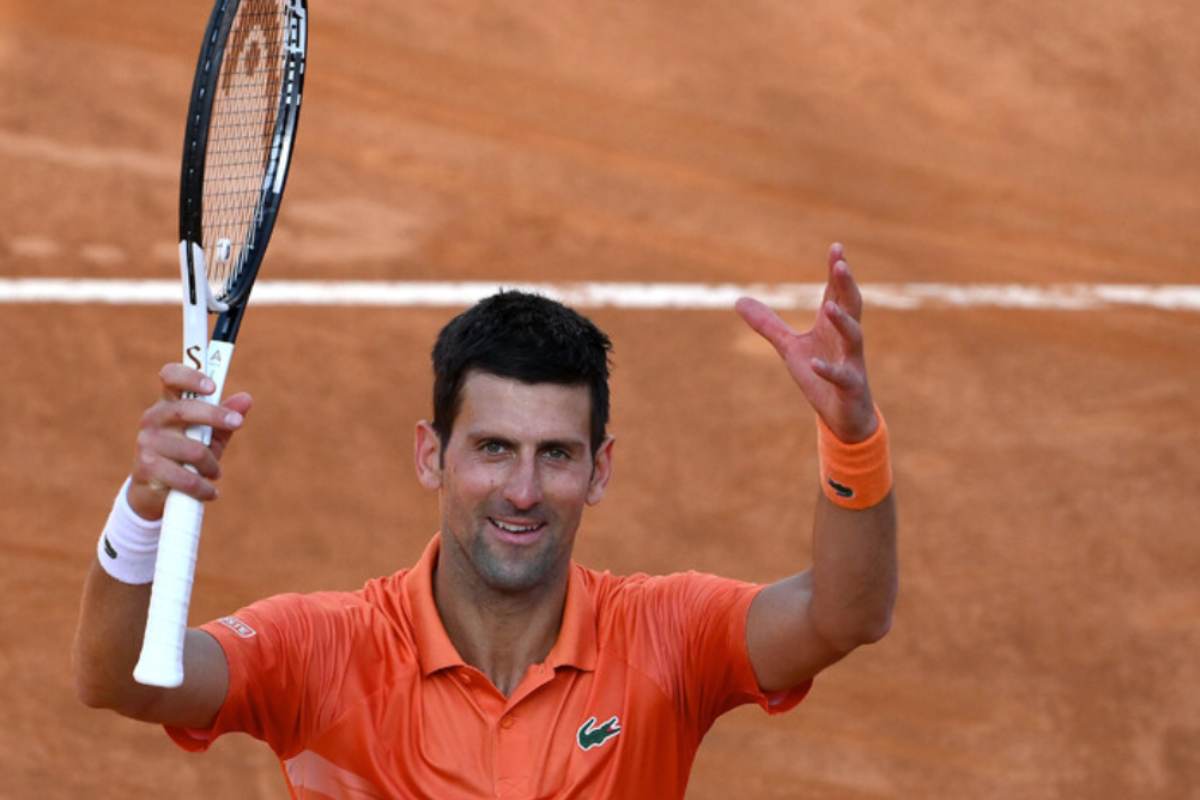 Novak Djokovic sulla terra rossa
