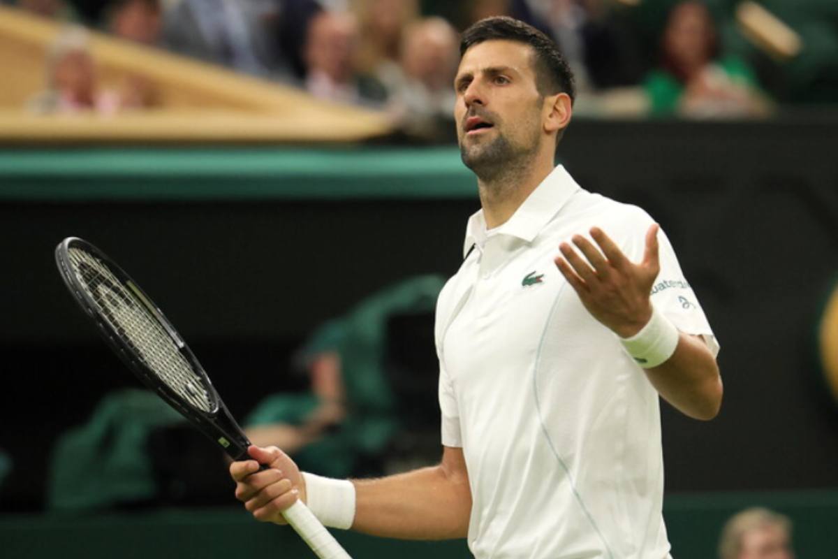 Djokovic protesta durante il match