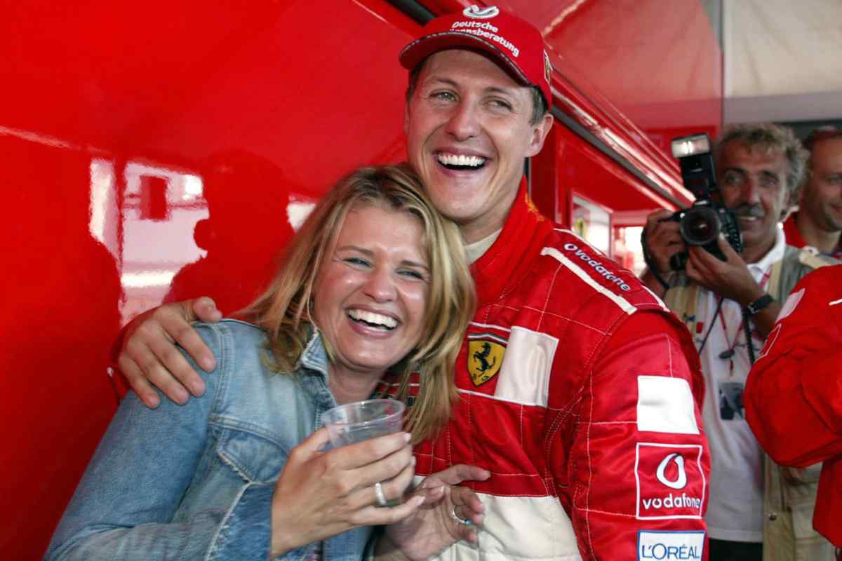 Schumacher e la moglie