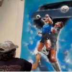 Il nuovo murale di Napoli celebra l'icona Maradona