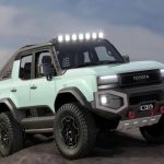 Toyota Land Cruiser trasformato in un pick-up potente