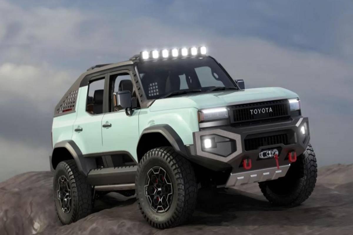 Toyota Land Cruiser trasformato in un pick-up potente