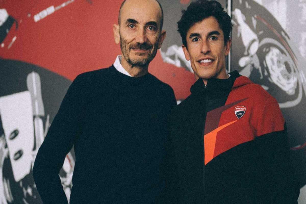 Marquez debutta ufficialmente in casa ducati con una grande festa a bologna