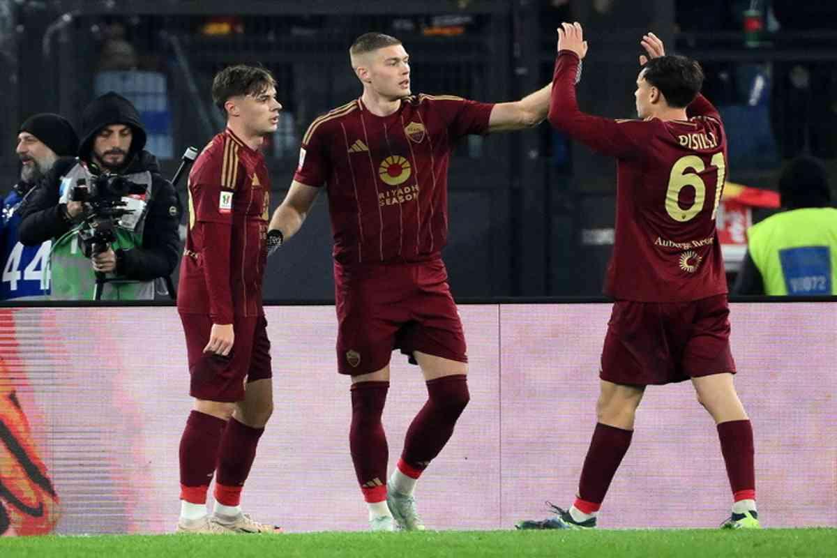 Roma travolge sampdoria e conquista i quarti di coppa italia