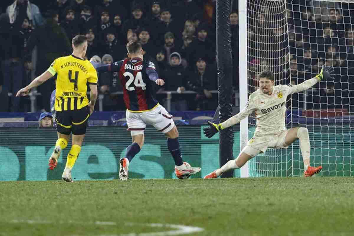 Bologna sorprende il Borussia Dortmund e conquista la vittoria in Champions League