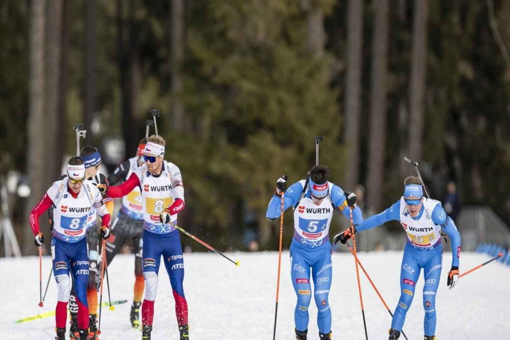 Biathlon: l'Italia conquista il settimo posto nella staffetta mista, ma la Francia trionfa con l'oro