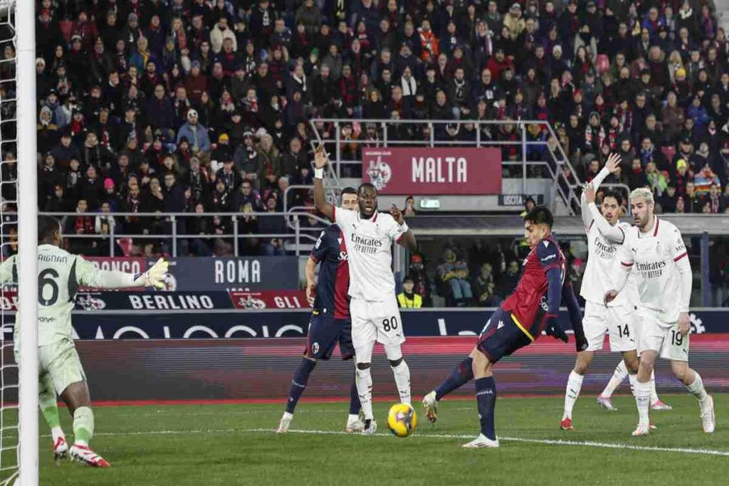 Bologna sorprende il Milan con una vittoria inaspettata 2-1