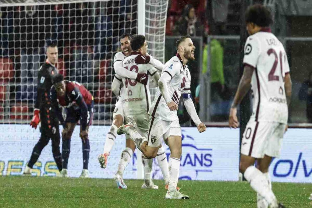 Bologna strappa la vittoria contro il Torino in una partita emozionante finita 3-2