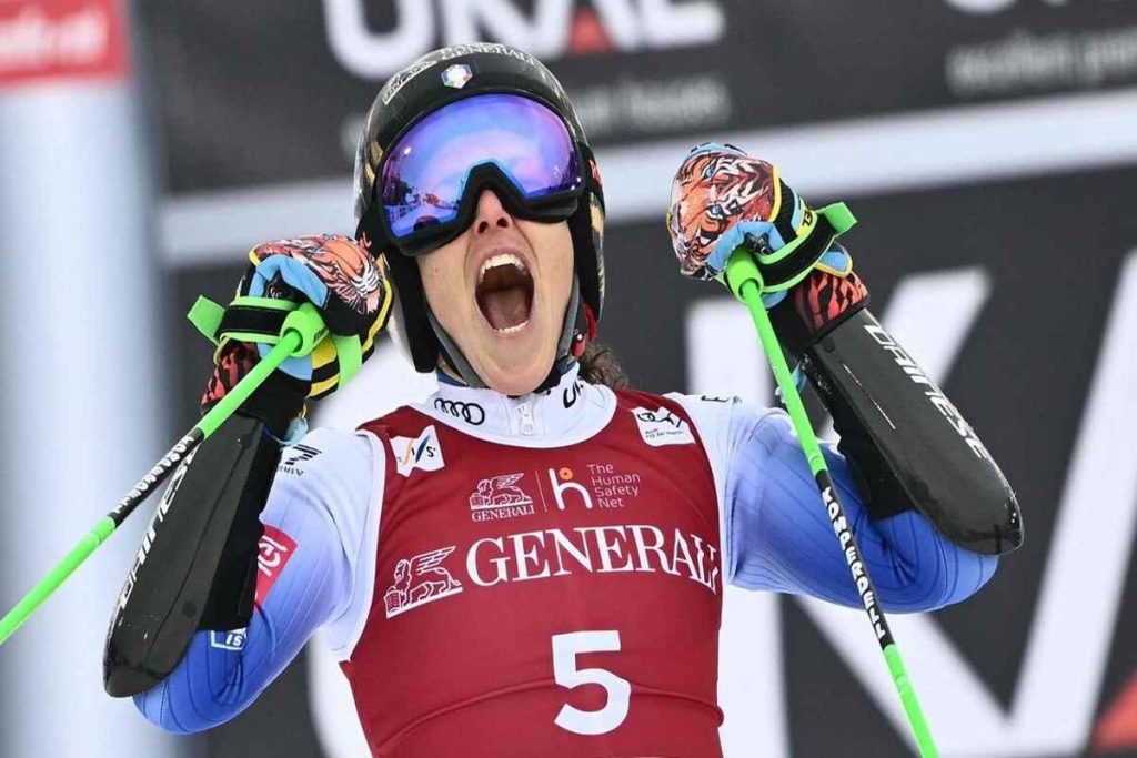 Brignone trionfa nel gigante di Sestriere, Goggia chiude quarta