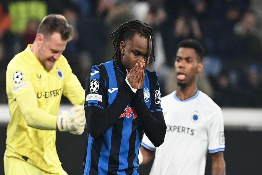 Brugges sorprende a Bergamo: Atalanta eliminata dalla Champions League con un 3-1