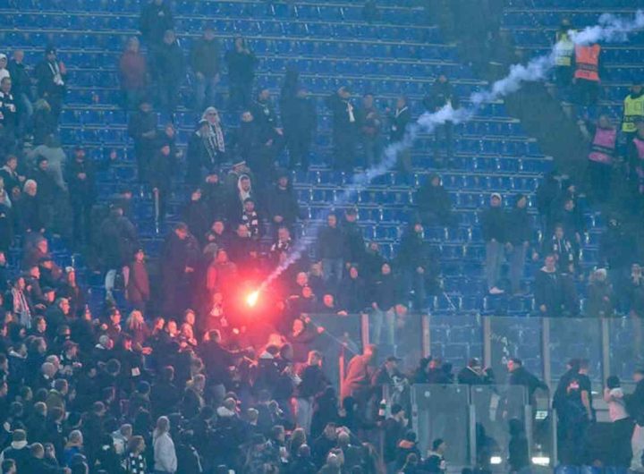 Curva Nord chiusa per un turno dopo gli incidenti Roma-Eintracht