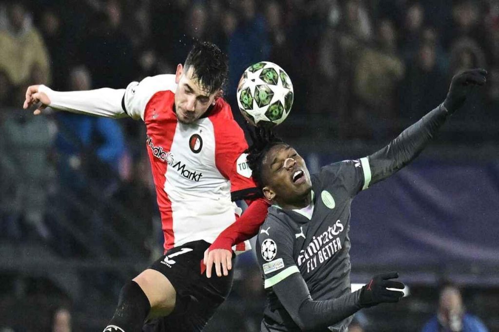 Feyenoord sorprende il Milan con una vittoria in Champions League