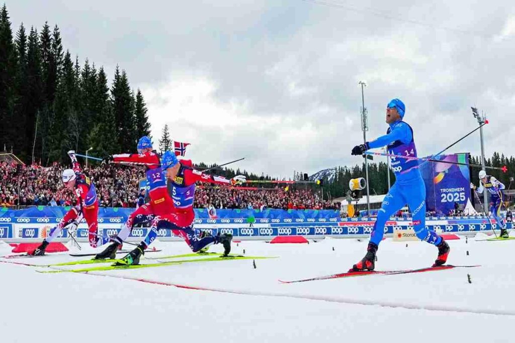 Pellegrino conquista il quinto posto nella skiathlon dei mondiali di sci nordico